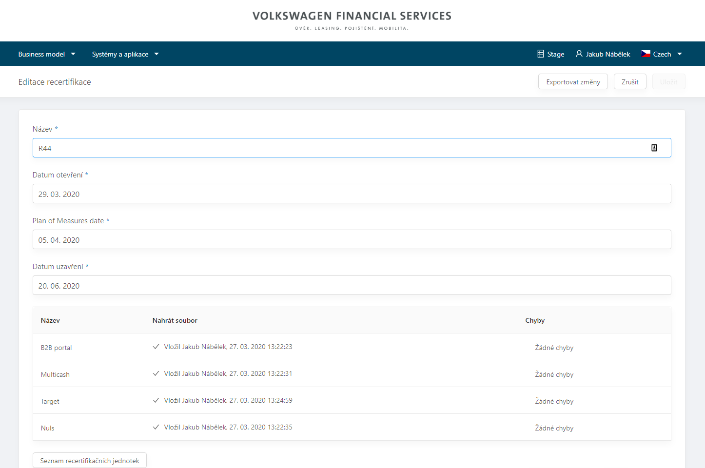 Identity governance with automated recertification