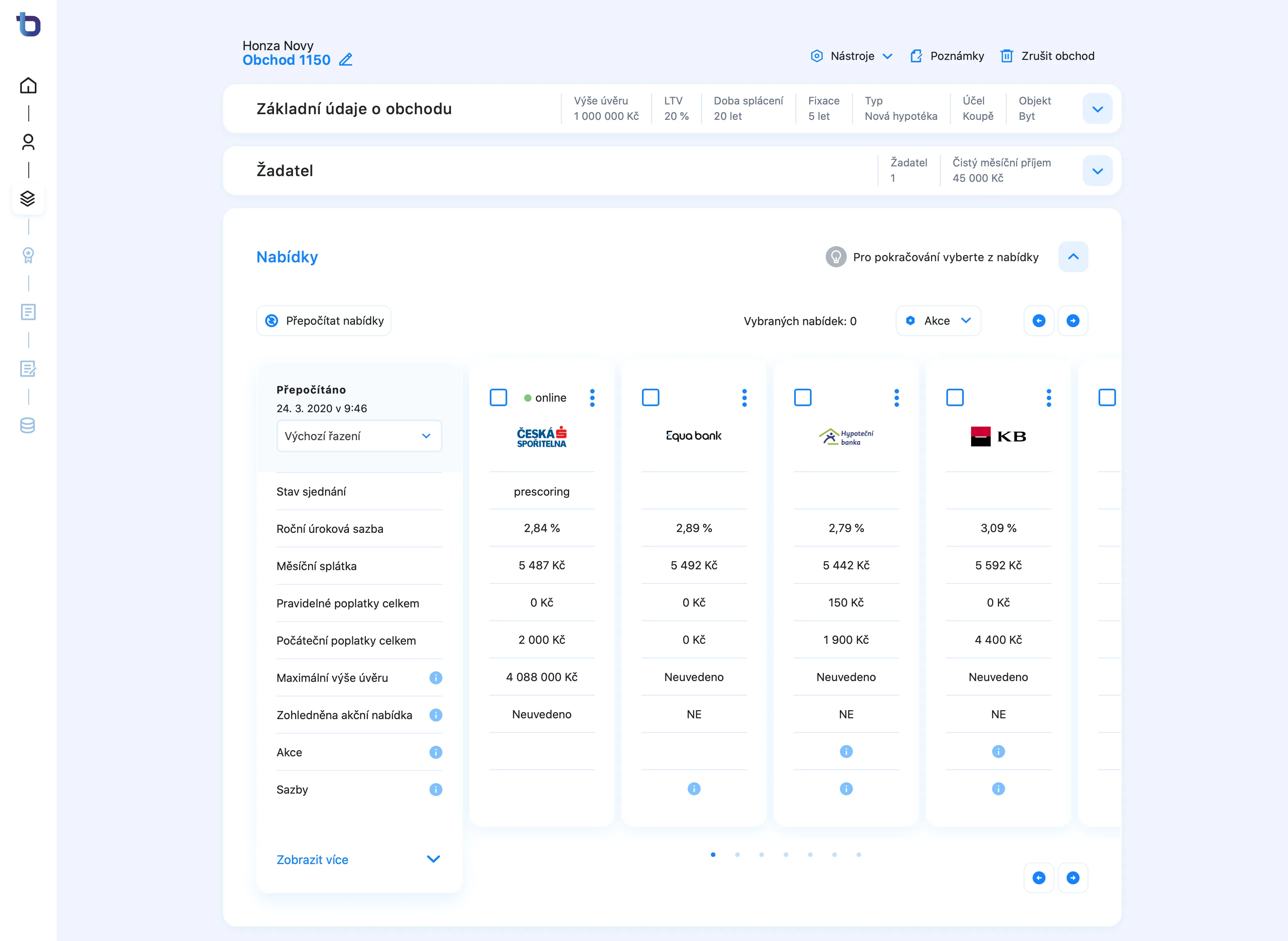 Srovnání hypoték na pár kliknutí
